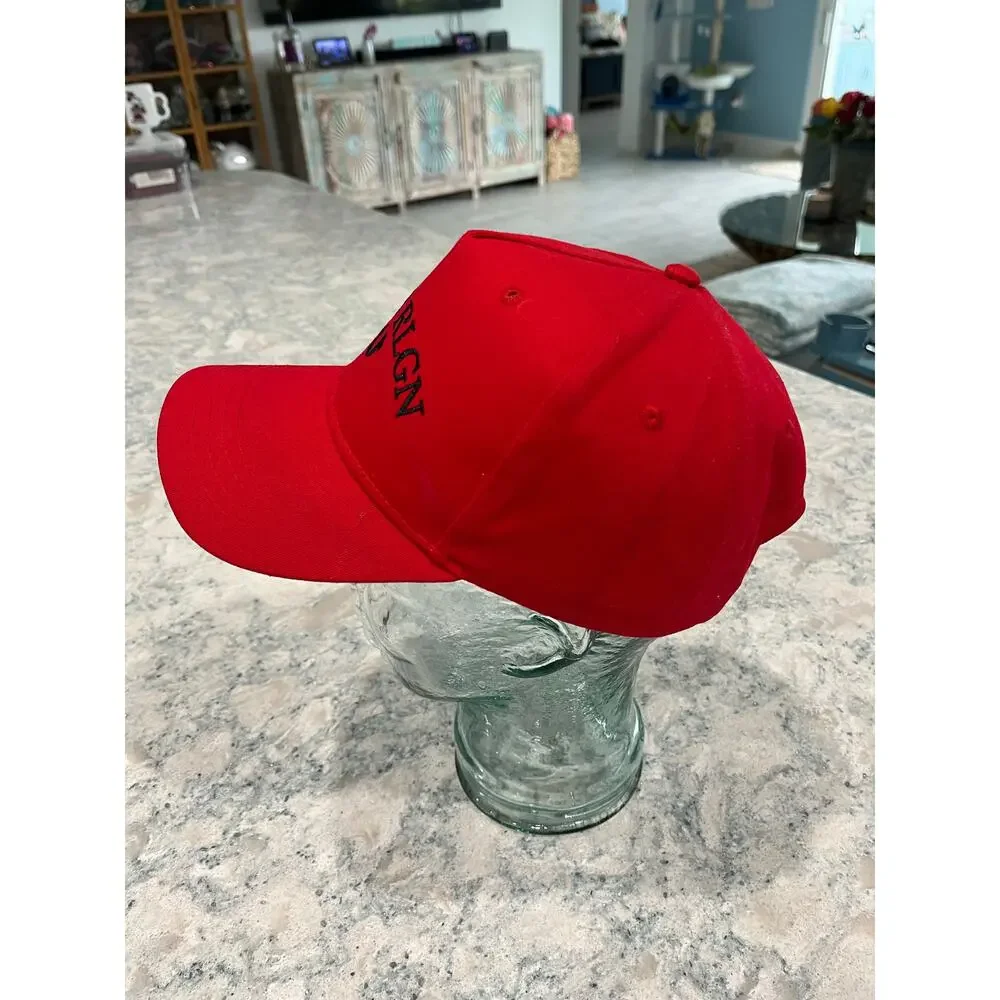 True Religion Snap Back Red & Black Logo Baseball Cap Hat